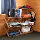 ラック 4段 木製 棚 収納 おしゃれ 折りたたみ コンパクト スリム インテリア 屋内外 アウトドア 庭 リビング ダイニング 寝室 子ども部屋 【納期B】【skb-unl24】