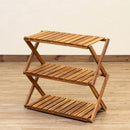 木製棚 3段 ラック 木製 棚 収納 おしゃれ 折りたたみ 持ち運び ワイド 幅広 装飾台 飾り棚 小物置き 木目 室内 屋外 アウトドア 【納期B】【skb-unl26】