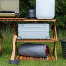 木製棚 3段 ラック 木製 棚 収納 おしゃれ 折りたたみ 持ち運び ワイド 幅広 装飾台 飾り棚 小物置き 木目 室内 屋外 アウトドア 【納期B】【skb-unl26】