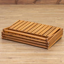 木製棚 4段 ラック 木製 棚 収納 折り畳み ワイド 木目 ナチュラル 屋外 アウトドア ガーデン 庭 玄関 アカシア材 天然木 防虫 耐久性 【納期B】【skb-unl27】