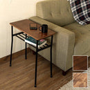 サイドテーブル テーブル ソファーサイド ベッドサイト ミニテーブル サブテーブル 北欧 おしゃれ 棚付き 小さい コンパクト シンプル 木目 棚付き 【納期B】【skb-utk05】