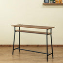 カウンターテーブル おしゃれ 北欧 ヴィンテージ風 カフェ 棚付き パソコンデスク 作業台 勉強机 【納期B】【skb-utk13】