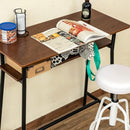 カウンターテーブル 単品 シンプル レトロ おしゃれ ビンテージ風 カフェ風 棚つき パソコンデスク 作業台 【納期B】【skb-utk14】