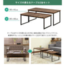 センターテーブル セット 入れ子 構造 重ね 収納 省スペース コンパクト アンティーク調 おしゃれ ビンテージ調 ローテーブル リビング 北欧 木目 大理石風 白 【納期B】【skb-utk21】