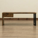 センターテーブル 引き出し リビング ローテーブル おしゃれ 北欧 デスク 机 木目 ナチュラル レトロ ビンテージ風 インダストリアル 【納期B】【skb-utk23】