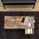 センターテーブル 引き出し リビング ローテーブル おしゃれ 北欧 デスク 机 木目 ナチュラル レトロ ビンテージ風 インダストリアル 【納期B】【skb-utk23】