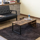 センターテーブル 引き出し リビング ローテーブル おしゃれ 北欧 デスク 机 木目 ナチュラル レトロ ビンテージ風 インダストリアル 【納期B】【skb-utk23】