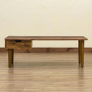 センターテーブル 引き出し付き リビング おしゃれ 北欧 ローテーブル デスク 机 木製 ナチュラル レトロ アンティーク調 カフェ風 【納期B】【skb-utk24】