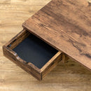 センターテーブル 引き出し付き リビング おしゃれ 北欧 ローテーブル デスク 机 木製 ナチュラル レトロ アンティーク調 カフェ風 【納期B】【skb-utk24】