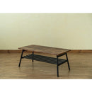 リビングテーブル おしゃれ モダン 北欧  折りたたみ 収納 棚付き 木目 アイアン スチール 折れ脚 スリム 折り畳み ローテーブル センターテーブル ナチュラル 【納期B】【skb-utk80】