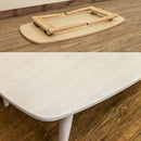 センターテーブル 木製 折り畳み おしゃれ シンプル 北欧 ローテーブル リビング 折りたたみ 折れ脚 省スペース スリム 収納 白木目 ホワイト 完成品 一人暮らし 【納期B】【skb-vtm01】