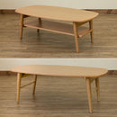 リビングテーブル 収納 北欧 おしゃれ 小さめ 木製 折りたたみ センターテーブル 欧風 ローテーブル モダン 棚つき 【納期B】【skb-vtm02】