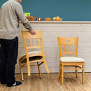 ダイニングチェア 2脚セット 北欧 木製 椅子 イス ダイニングチェアー おしゃれ シンプル ナチュラル カントリー カフェ風 モダン 合わせやすい 肘なし 【納期B】【skb-vtm500】