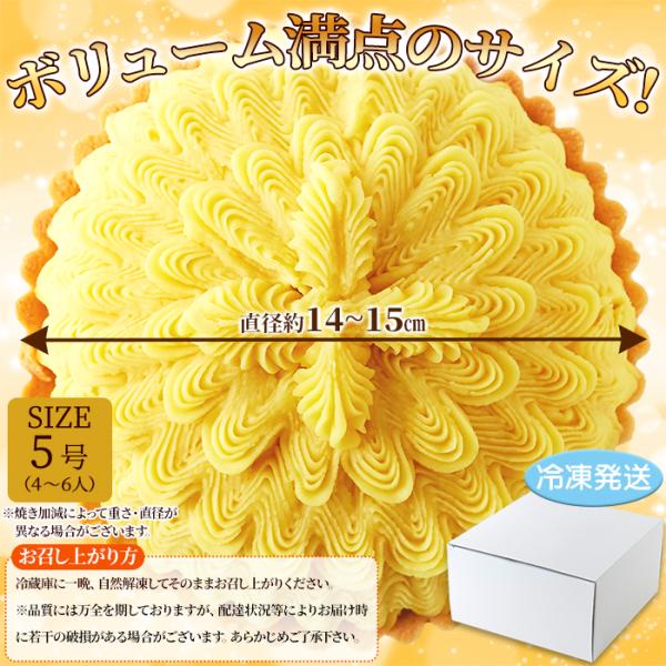 モンブラン タルト ケーキ スイートポテト さつまいも サツマイモ モンブランタルト モンブランケーキ 5号 ホール ホイップクリーム 冷凍 【納期E】【sm00010083】