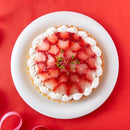 苺タルト いちごタルト ケーキ ストロベリータルト 苺ケーキ ホール 5号 冷凍 スポンジ ジュレ ピスタチオ ホイップクリーム イチゴケーキ 【納期E】【sm00010084】