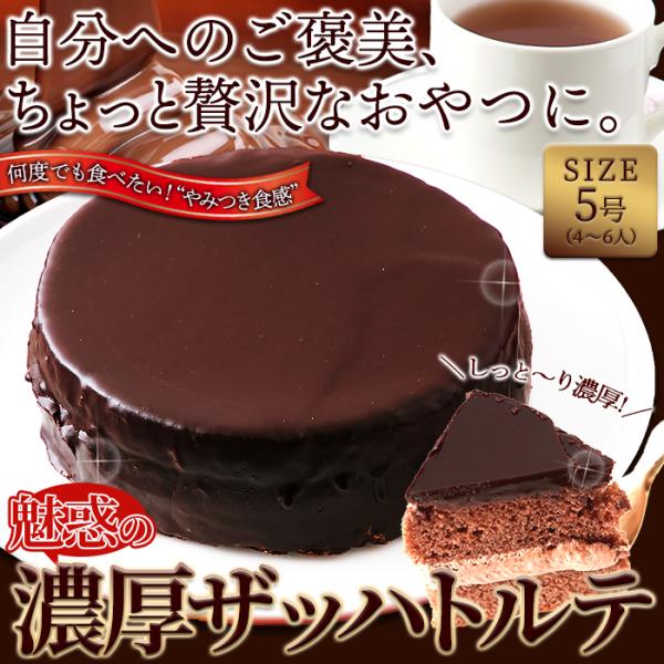 ザッハトルテ 5号 チョコケーキ ホール チョコレート 洋酒 冷凍