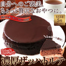 ザッハトルテ 5号 チョコケーキ ホールケーキ チョコレート 洋酒 チョコレートケーキ 冷凍便 洋菓子 誕生日 記念 チョコクリーム スポンジ 【納期E】【sm00010095】