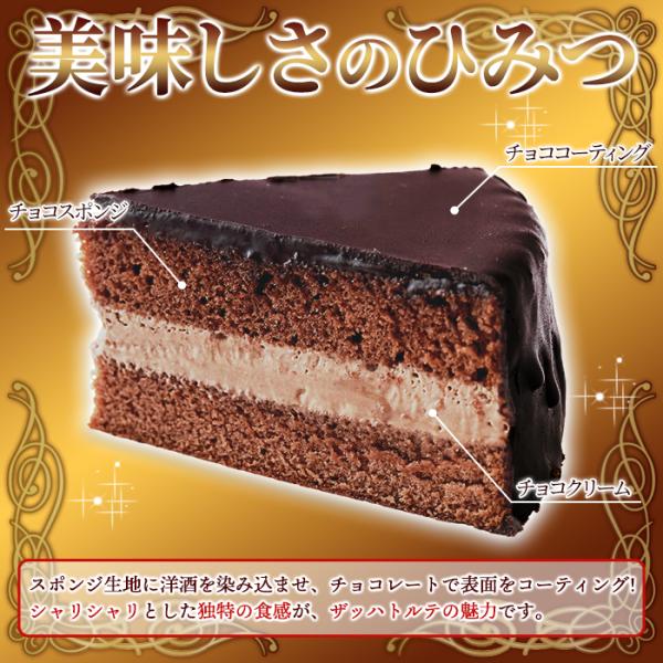 ザッハトルテ 5号 チョコケーキ ホール チョコレート 洋酒 冷凍