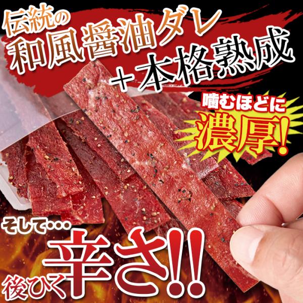 ビーフジャーキー 訳あり 干し肉 お酒のあて ビールのおつまみ 牛肉 熟成 赤身肉 おやつ 和風醤油 しょうゆ タレ 胡椒 ペッパー ニンニク 【納期A】【sm00010287】