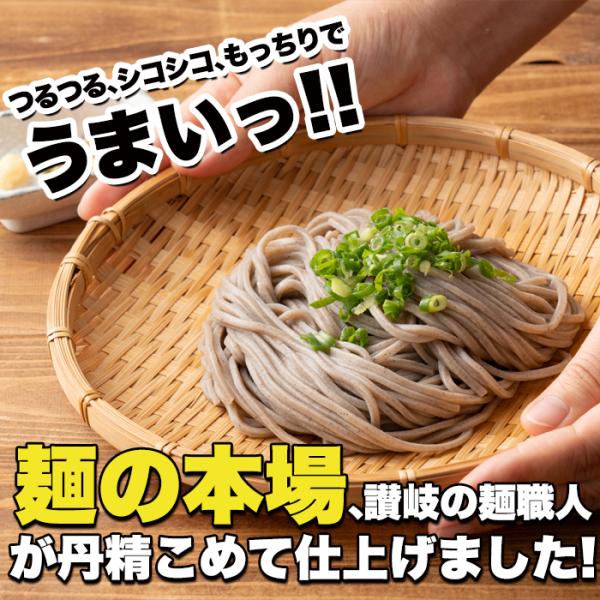 生そば つゆ付き セット 生蕎麦 讃岐 三割 ざるそば ザル 腰