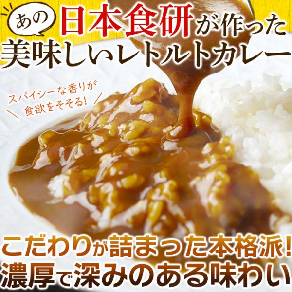 食研カレー 中辛 レトルトカレー 即席 カレー ルー ルウ 美味しい マイルド クリーミー ビーフカレー パウチ 4袋 200g 日本食研 非常食 【納期E】【sm00010317】