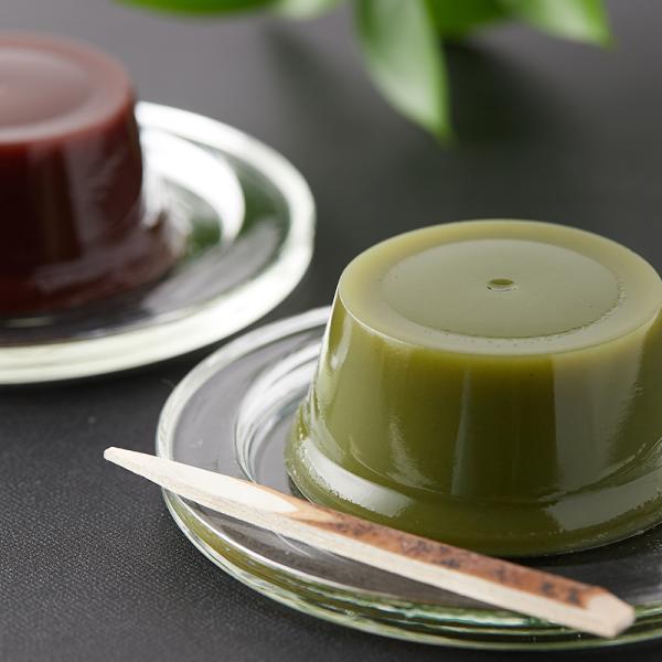 水ようかん 水羊かん 水羊羹 小豆 抹茶 食べきりサイズ 日光伏流水 保存料不使用 宇治抹茶 美味しい おやつ お茶請け 2種 セット 【納期E】【sm00010321】
