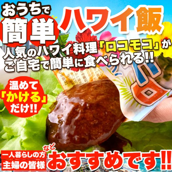 ロコモコ丼 素 ソース ハンバーグ ハワイ飯 料理 温めるだけ グレービーソース デミグラス 国産 惣菜 湯せん レンジ 温めるだけ ポスト投函 【納期E】【sm00010378】