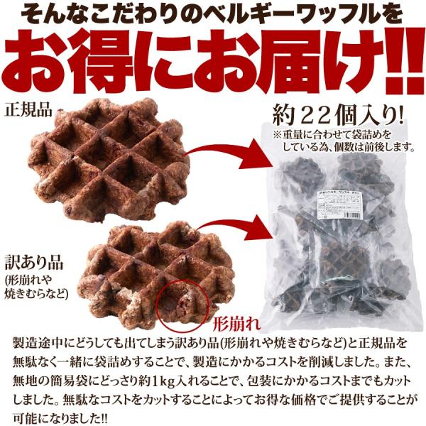 ベルギーワッフル 1kg ワッフル チョコレート 個包装 大容量 訳あり 国内製造 国産 チョコレートワッフル チョコワッフル チョコチップ 【納期E】【sm00010418】