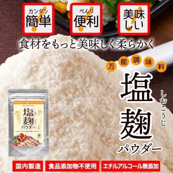 塩麹 粉末 パウダー 塩糀 こうじ 万能調味料 米麹 美容 醗酵