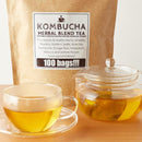 コンブチャ 酵母 紅茶キノコ 菌活 お茶 ハーブ ポリフェノール コラーゲン ダイエット 便秘 ルイボスティー 醗酵 砂糖不使用 保存料 無着色 【納期A】【sm00010517】