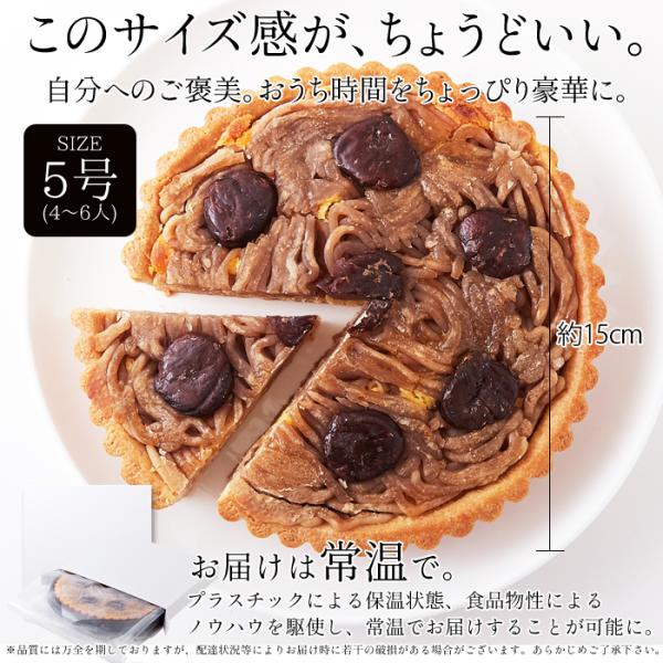 モンブランタルト 5号 ホール モンブランケーキ タルト 栗 マロンペースト 保存料不使用 人工甘味料不使用 ビスキー生地 国産 ポスト投函 【納期E】【sm00010708】