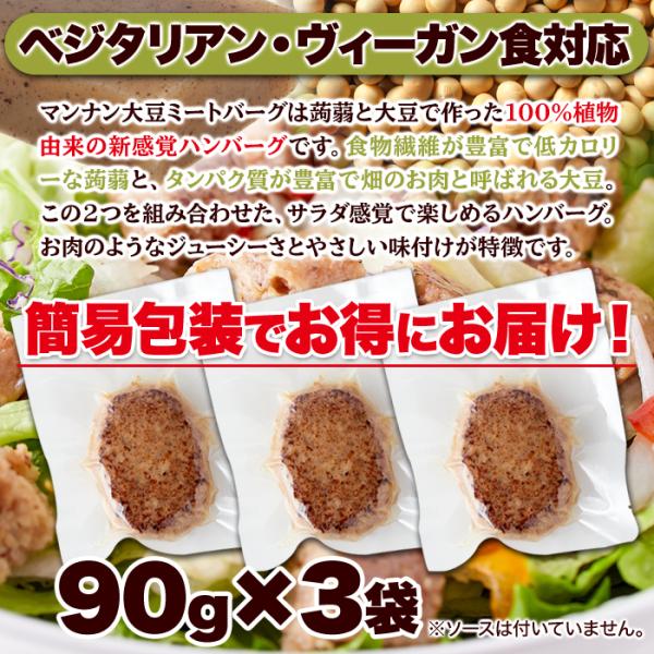 大豆ハンバーグ マンナン レトルト 低カロリー グルテンフリー