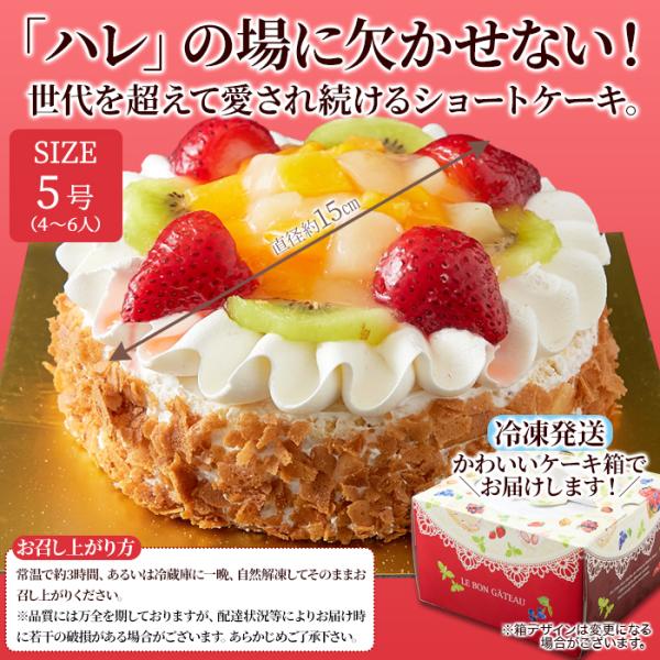 フルーツケーキ ショートケーキ ホールケーキ 5号 サイズ 果物 白桃 黄桃 ピーチ ブルーベリー イチゴ 苺 キウイ 生クリーム 誕生日 記念日 【納期E】【sm00010771】