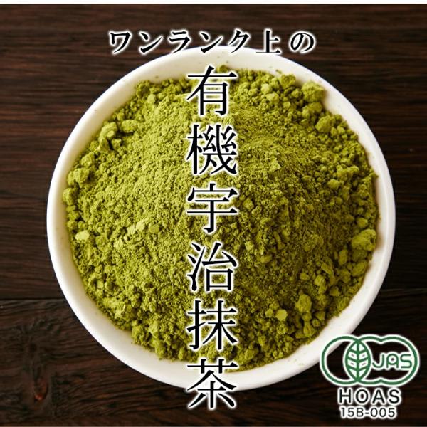 抹茶パウダー 100g 粉末 オーガニック 有機 宇治抹茶 パウダー 宇治茶 まっ茶 緑茶 国産 日本産 無添加 無着色 石臼挽き JAS HOAS15B-005 【納期E】【sm00010861】