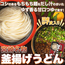 釜あげうどん 6食セット 宮崎名物 釜揚げうどん つゆ ゆず風味 甘口 出汁 だし 薬味 讃岐 さぬき 香川 生めん ご当地 美味しい ポスト投函 【納期E】【sm00010875】