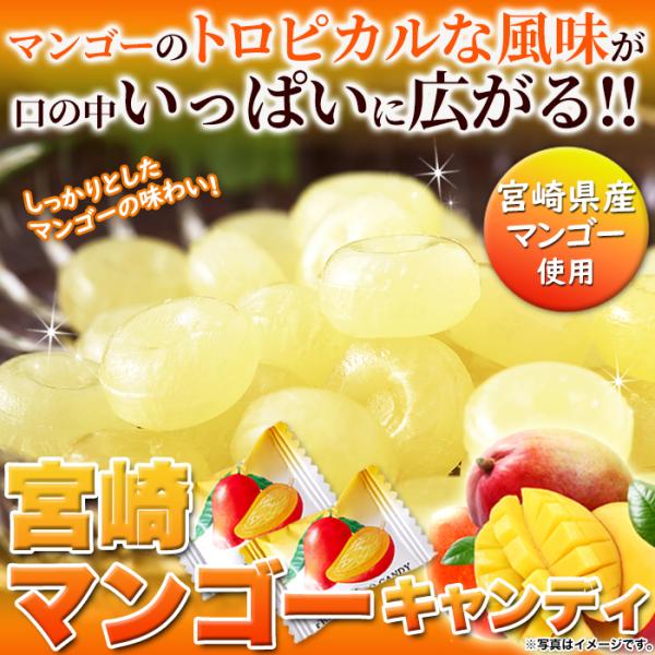 マンゴーキャンディ 宮崎 アメ 飴 宮崎マンゴー キャンディ マンゴーピューレ 個包装 大容量 着色料不使用 国内製造 トロピカル フルーツ 【納期E】【sm00011140】