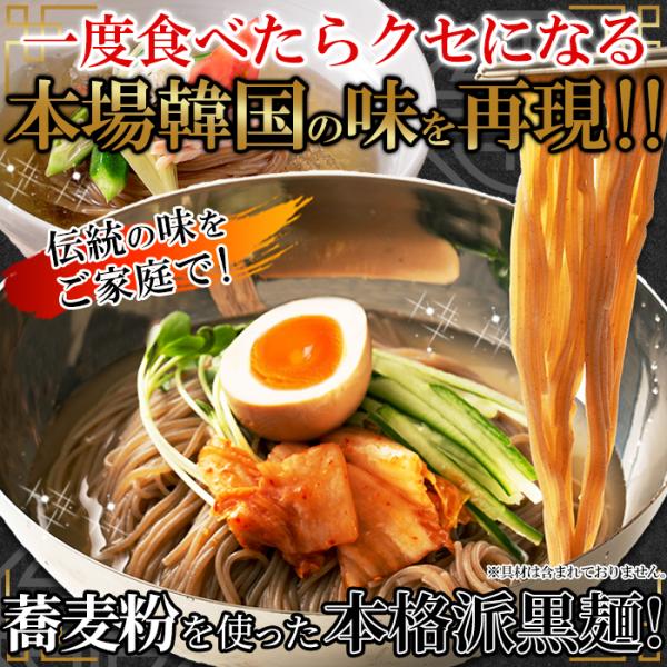 韓国冷麺 冷めん スープ付き 宋家 黒麺 生麺 本場 本格 キムチ