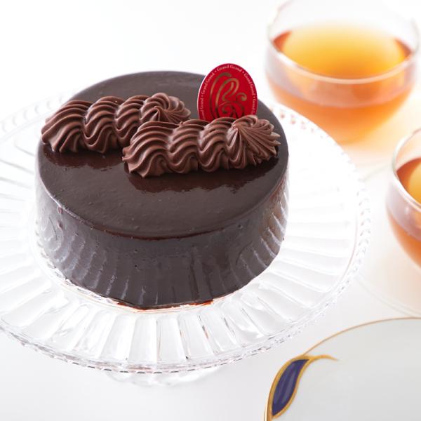 ホールケーキ チョコレート 4号 チョコケーキ チョコレートケーキ クリーム キャラメル ヴァローナ 濃厚 ガナッシュ アルコール不使用 【納期E】【sm00011421】
