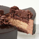 ホールケーキ チョコレート 4号 チョコケーキ チョコレートケーキ クリーム キャラメル ヴァローナ 濃厚 ガナッシュ アルコール不使用 【納期E】【sm00011421】