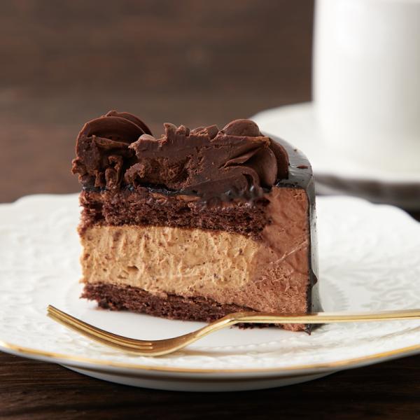 ホールケーキ チョコレート 4号 チョコケーキ チョコレートケーキ クリーム キャラメル ヴァローナ 濃厚 ガナッシュ アルコール不使用 【納期E】【sm00011421】