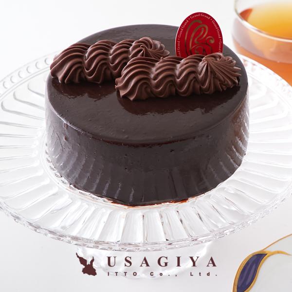 ホールケーキ チョコレート 4号 チョコケーキ チョコレートケーキ クリーム キャラメル ヴァローナ 濃厚 ガナッシュ アルコール不使用 【納期E】【sm00011421】