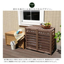 室外機カバー 室外機 日よけ 木製 おしゃれ 北欧 庭 玄関 ガーデニング 車庫 ベランダ テラス 屋上 バルコニー マンション 一軒家 戸建 目隠し 節電 逆ルーバー 【納期B】【sms-ac-l930】