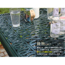 ガーデンテーブル 1台 単品 円形 丸型 アルミ テーブル ガーデニング ヨーロピアン 北欧 南欧 レトロ アンティーク調 庭 屋外 テラス ベランダ 緑 ホワイト 白 【納期B】【sms-alt-ro90】