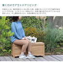 ベンチ 屋外 収納 木製 椅子 ガーデンベンチ 背もたれなし おしゃれ 庭 玄関 収納スペース ストッカー ガーデニング用品 白 ホワイト 腰掛け スツール 幅 90cm 【納期B】【sms-bb-w90】