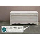 ベンチ 屋外 収納 木製 椅子 ガーデンベンチ 背もたれなし おしゃれ 庭 玄関 収納スペース ストッカー ガーデニング用品 白 ホワイト 腰掛け スツール 幅 90cm 【納期B】【sms-bb-w90】