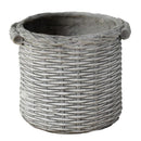 プランター 10号鉢 サイズ おしゃれ プランターカバー 鉢植え 花 バスケット調 ガーデニング 園芸 ガーデン 玄関 庭 屋外 屋内 レトロ 円形 円柱 鉢カバー 【納期B】【sms-bspl-330】