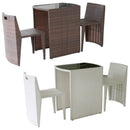 ガーデンテーブルセット テーブル チェア 椅子 モダン リゾート風 ラタン調 【納期B】【sms-cp001-3pset】