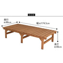 ベンチ 腰掛け 屋外 おしゃれ 木製 庭 ガーデニング 縁台 縁側 デッキ 庭先 椅子 軒先 玄関 エントランス インテリア 【納期B】【sms-de-17488】