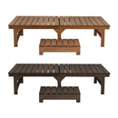 ベンチ 腰掛け ステップ台 屋外 おしゃれ 木製 庭 ステップ ガーデニング 縁台 縁側 デッキ 庭先 椅子 軒先 玄関 エントランス 【納期B】【sms-de-17488stp】