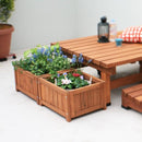 木製プランター プランターカバー 鉢 植木鉢 プランター 木製 庭 ベランダ マンション おしゃれ 屋外 【納期B】【sms-dep-2lb45】